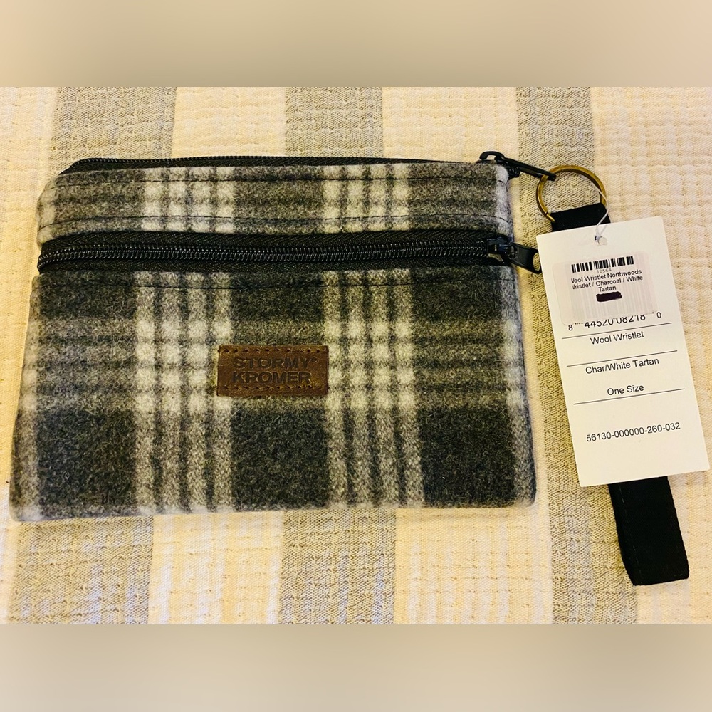 NWT Stormy Kromer wool wristlet. Better than Coach! Hand sewn & made in the USA!